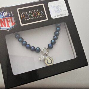 🏈 NFL Licensed Indianapolis Colts Honora Pearl Bracelet 🏈 - New in Box